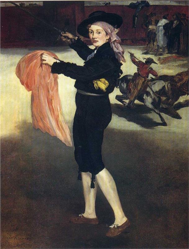 Victorine Meurent in the costume of an Espada, 1862 - Edouard Manet Painting